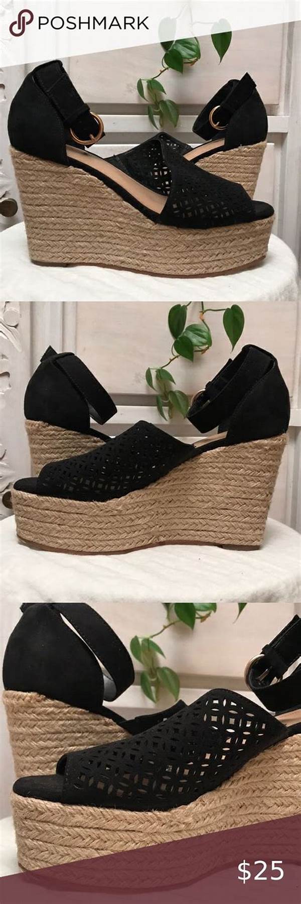 Plant-based Espadrille Platform Wedges