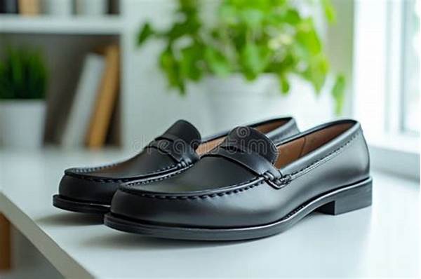 Sophisticated Workplace Leather Loafers